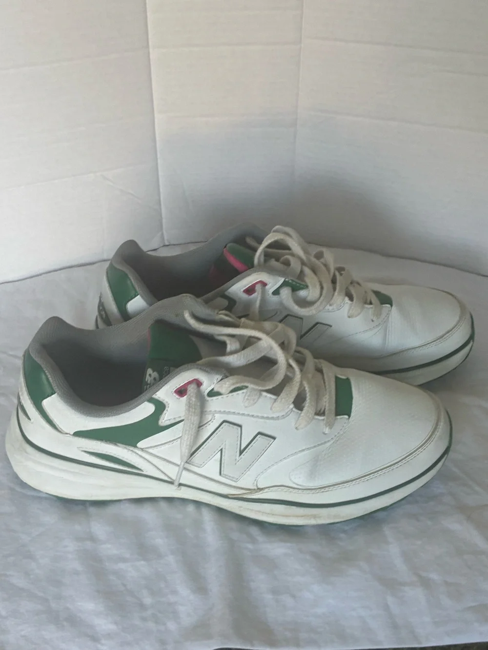 New Balance white Green Masters colors Golf Shoes men’s 12